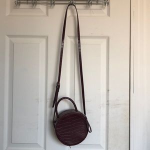 Purple croc Zara crossbody